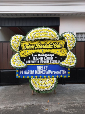 Papan Bunga Duka di Pulosari